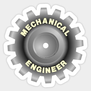 Mechanical Engineer Gear Sticker